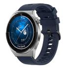 For Huawei Watch GT3 Pro 43mm 20mm Solid Color Soft Silicone Watch Band(Midnight Blue) - 1