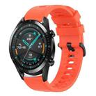 For Huawei Watch GT2 42mm 20mm Solid Color Soft Silicone Watch Band(Red) - 1