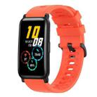 For Honor Watch ES 20mm Solid Color Soft Silicone Watch Band(Red) - 1