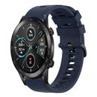 For Honor MagicWatch2 42mm 20mm Solid Color Soft Silicone Watch Band(Midnight Blue) - 1