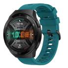 For Huawei Watch GT 2E 22MM Solid Color Soft Silicone Watch Band(Green) - 1