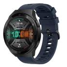 For Huawei Watch GT 2E 22MM Solid Color Soft Silicone Watch Band(Midnight Blue) - 1