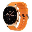 For Honor Watch GS 3 22MM Solid Color Soft Silicone Watch Band(Orange) - 1