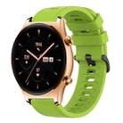 For Honor Watch GS 3 22MM Solid Color Soft Silicone Watch Band(Lime Green) - 1