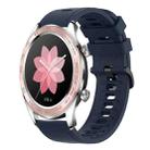 For Honor Watch Dream 22MM Solid Color Soft Silicone Watch Band(Midnight Blue) - 1