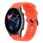 For Amazfit GTR 3 22mm Solid Color Soft Silicone Watch Band(Red) - 1