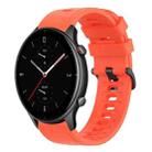 For Amazfit GTR 2e 22mm Solid Color Soft Silicone Watch Band(Red) - 1