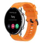 For Amazfit GTR 2 22mm Solid Color Soft Silicone Watch Band(Orange) - 1