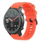 For Amazfit GTR 47mm 22mm Solid Color Soft Silicone Watch Band(Red) - 1