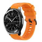 For Samsung Gear S3 Classic 22mm Solid Color Soft Silicone Watch Band(Orange) - 1