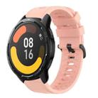 For Xiaomi MI Watch Color 2 22mm Solid Color Soft Silicone Watch Band(Pink) - 1