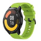 For Xiaomi MI Watch Color 2 22mm Solid Color Soft Silicone Watch Band(Lime Green) - 1