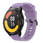 For Xiaomi MI Watch Color 2 22mm Solid Color Soft Silicone Watch Band(Purple) - 1