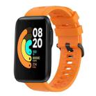 For Xiaomi MI Watch Sport 22mm Solid Color Soft Silicone Watch Band(Orange) - 1