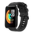 For Xiaomi MI Watch Sport 22mm Solid Color Soft Silicone Watch Band(Black) - 1