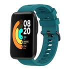 For Xiaomi MI Watch Sport 22mm Solid Color Soft Silicone Watch Band(Green) - 1