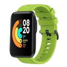 For Xiaomi MI Watch Sport 22mm Solid Color Soft Silicone Watch Band(Lime Green) - 1