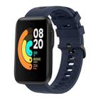 For Xiaomi MI Watch Sport 22mm Solid Color Soft Silicone Watch Band(Midnight Blue) - 1