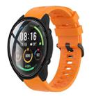 For Xiaomi MI Watch Color 22mm Solid Color Soft Silicone Watch Band(Orange) - 1