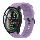 For Xiaomi MI Watch Color 22mm Solid Color Soft Silicone Watch Band(Purple) - 1