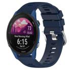 For Garmin Forerunner 255S 18mm Solid Color Silicone Watch Band(Midnight Blue) - 1