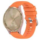 For Garmin Vivomove 3S 18mm Solid Color Silicone Watch Band(Orange) - 1