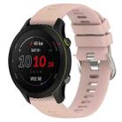 For GarminActive S 18mm Solid Color Silicone Watch Band(Pink) - 1