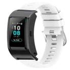 For Huawei Band B5 18mm Solid Color Silicone Watch Band(White) - 1