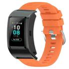 For Huawei Band B5 18mm Solid Color Silicone Watch Band(Orange) - 1