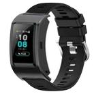 For Huawei Band B5 18mm Solid Color Silicone Watch Band(Black) - 1