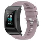 For Huawei Band B5 18mm Solid Color Silicone Watch Band(Roland Purple) - 1