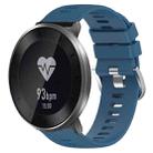 For Honor S1 18mm Solid Color Silicone Watch Band(Blue) - 1