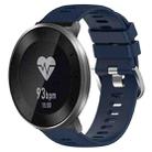 For Honor S1 18mm Solid Color Silicone Watch Band(Midnight Blue) - 1