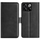 For OnePlus Ace Pro Dual-side Magnetic Buckle Leather Phone Case(Black) - 1