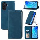 For Huawei Enjoy 50 Retro Skin Feel Magnetic Leather Phone Case(Blue) - 1