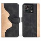 For ZTE Nubia Z40S Pro Stitching Horizontal Flip Leather Phone Case(Black) - 1