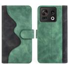 For ZTE Nubia Z40S Pro Stitching Horizontal Flip Leather Phone Case(Green) - 1