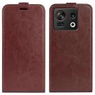 For ZTE Nubia Z40S Pro R64 Texture Single Vertical Flip Leather Phone Case(Brown) - 1