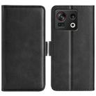 For ZTE nubia Z40S Pro Dual-side Magnetic Buckle Horizontal Flip Leather Phone Case(Black) - 1