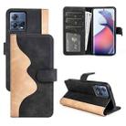 For Motorola Moto S30 Pro Stitching Horizontal Flip Leather Phone Case(Black) - 1