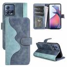 For Motorola Moto S30 Pro Stitching Horizontal Flip Leather Phone Case(Blue) - 1