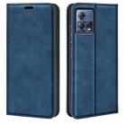 For Motorola Moto S30 Pro Retro-skin Magnetic Suction Leather Phone Case(Dark Blue) - 1