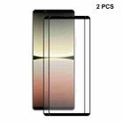 2 PCS For Sony Xperia 5 IV ENKAY Full Glue 0.26mm 9H 2.5D Tempered Glass Full Film - 1