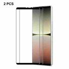 2 PCS For Sony Xperia 5 IV ENKAY Full Glue Tempered Glass 6D Anti-scratch Full Film - 1
