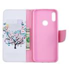 Colored Drawing Pattern Horizontal Flip Leather Case for Huawei Y6 & Y6 Pro 2019, with Holder & Card Slots & Wallet(Tree) - 1
