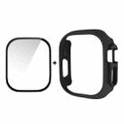 For Apple Watch Ultra 49mm ENKAY 2 in 1 PC Case + Full Coverage 9H Tempered Glass Film(Black) - 1