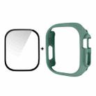 For Apple Watch Ultra / Ultra 2 49mm ENKAY 2 in 1 PC Case + Full Coverage 9H Tempered Glass Film(Deep Green) - 1