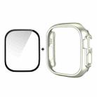 For Apple Watch Ultra / Ultra 2 49mm ENKAY 2 in 1 PC Case + Full Coverage 9H Tempered Glass Film(Silver) - 1