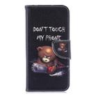 Colored Drawing Pattern Horizontal Flip Leather Case for Huawei Honor 8A, with Holder & Card Slots & Wallet(Bear) - 1