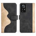 For Xiaomi 12T / 12T Pro / Redmi K50 Ultra Stitching Horizontal Flip Leather Phone Case(Black) - 1